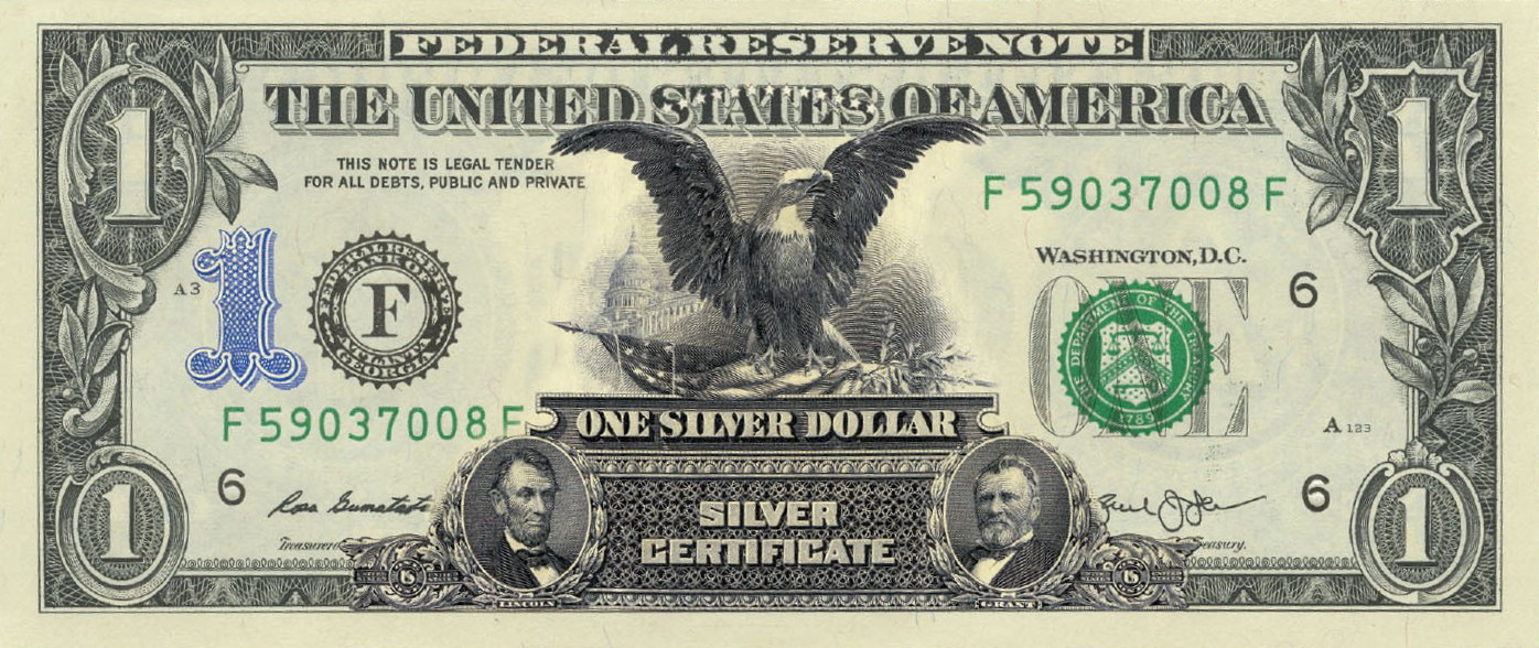 FREE Black Eagle LEGAL TENDER BILL 